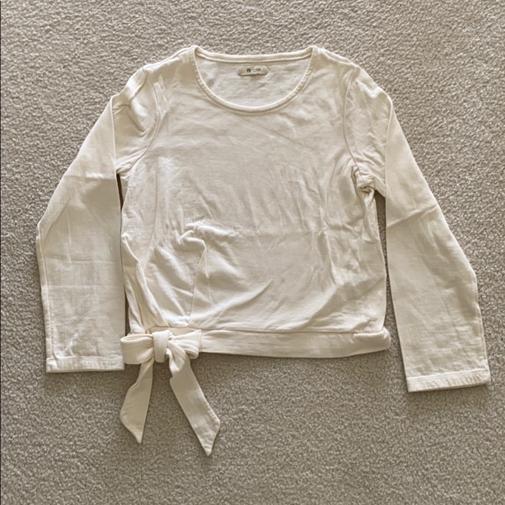 Madewell Side Tie Sweater Top